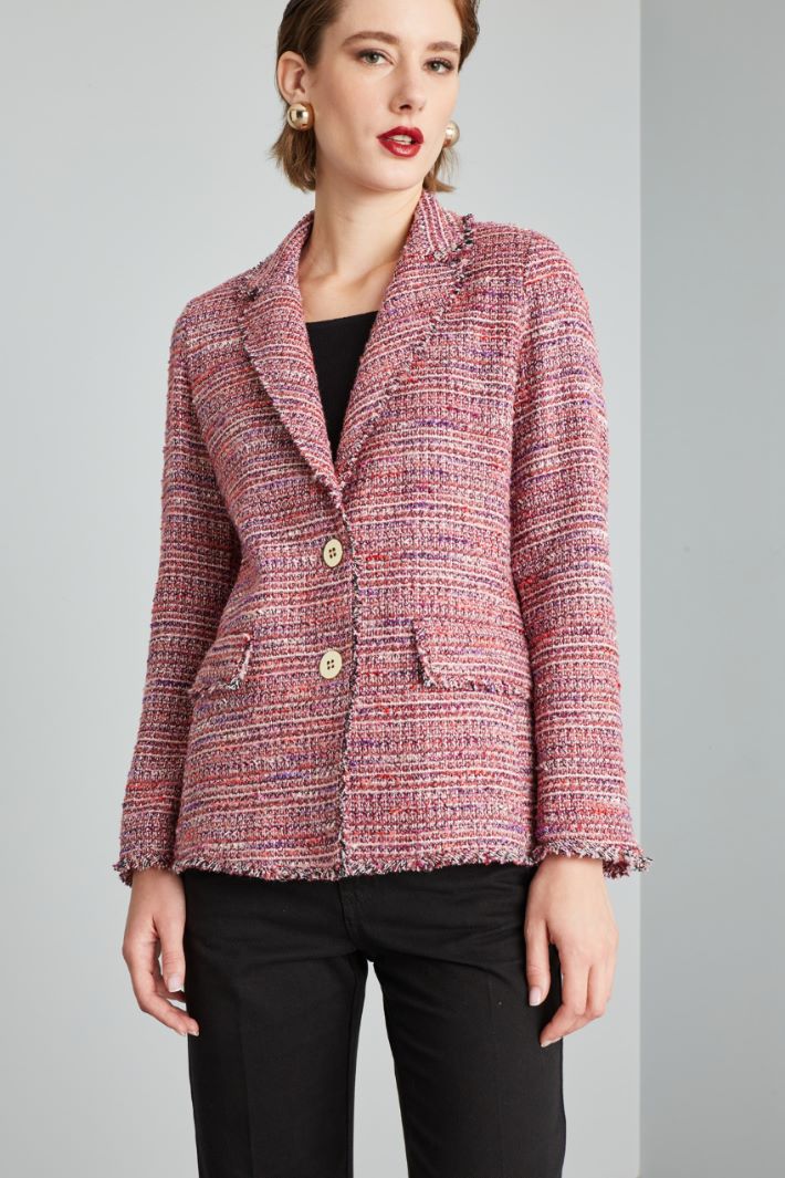 Lurex tweed blazer Intrend - 3