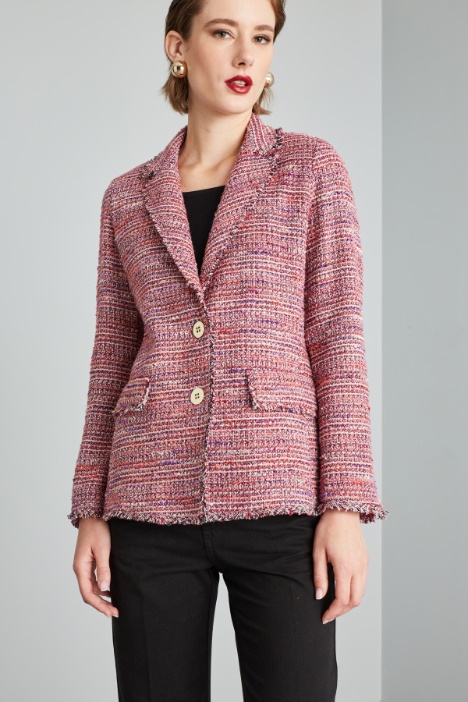 Lurex tweed blazer Intrend