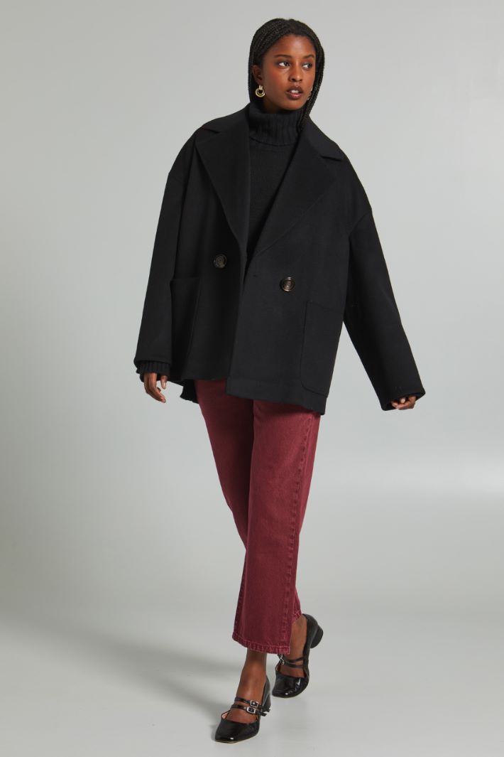 Oversized wool pea coat Intrend