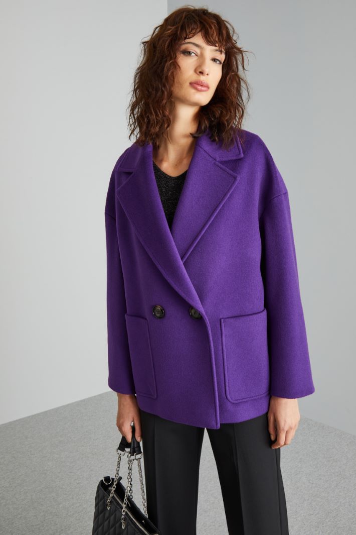 Oversized wool pea coat Intrend - 3