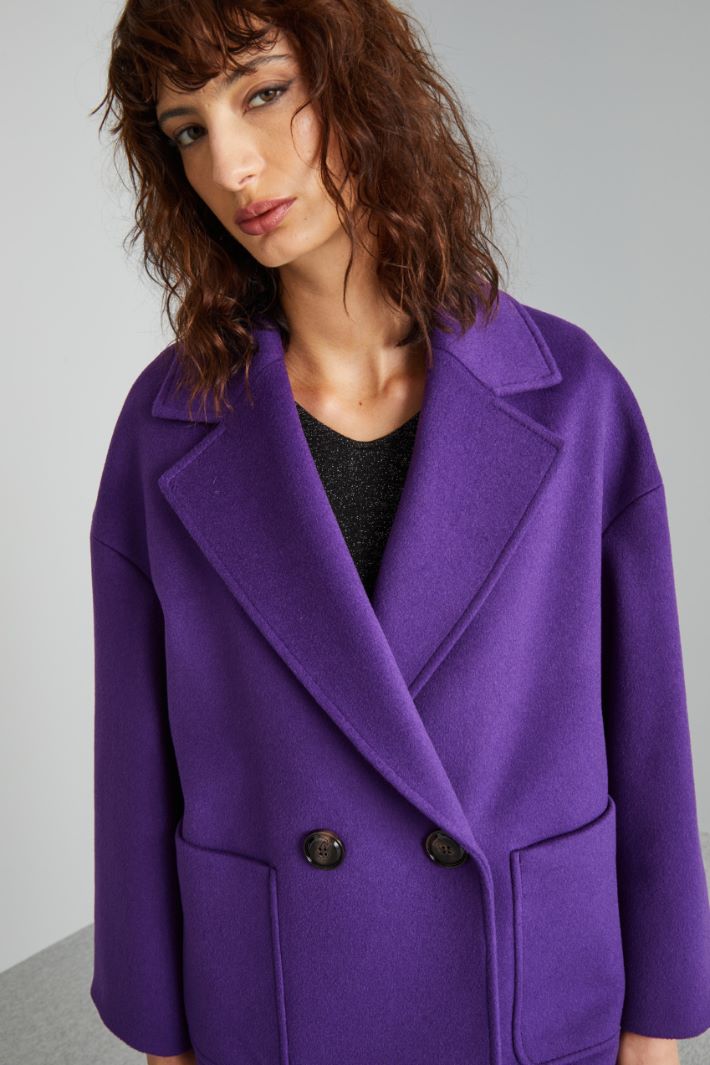 Oversized wool pea coat Intrend - 4