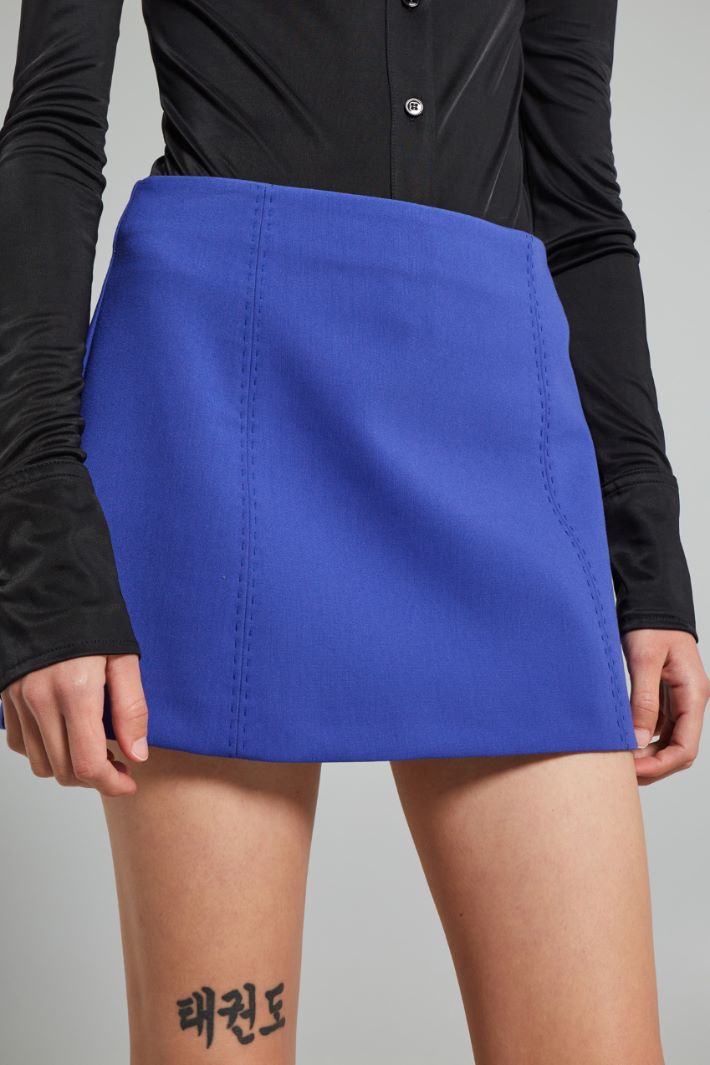 Short skirt in double canvas Intrend - 4