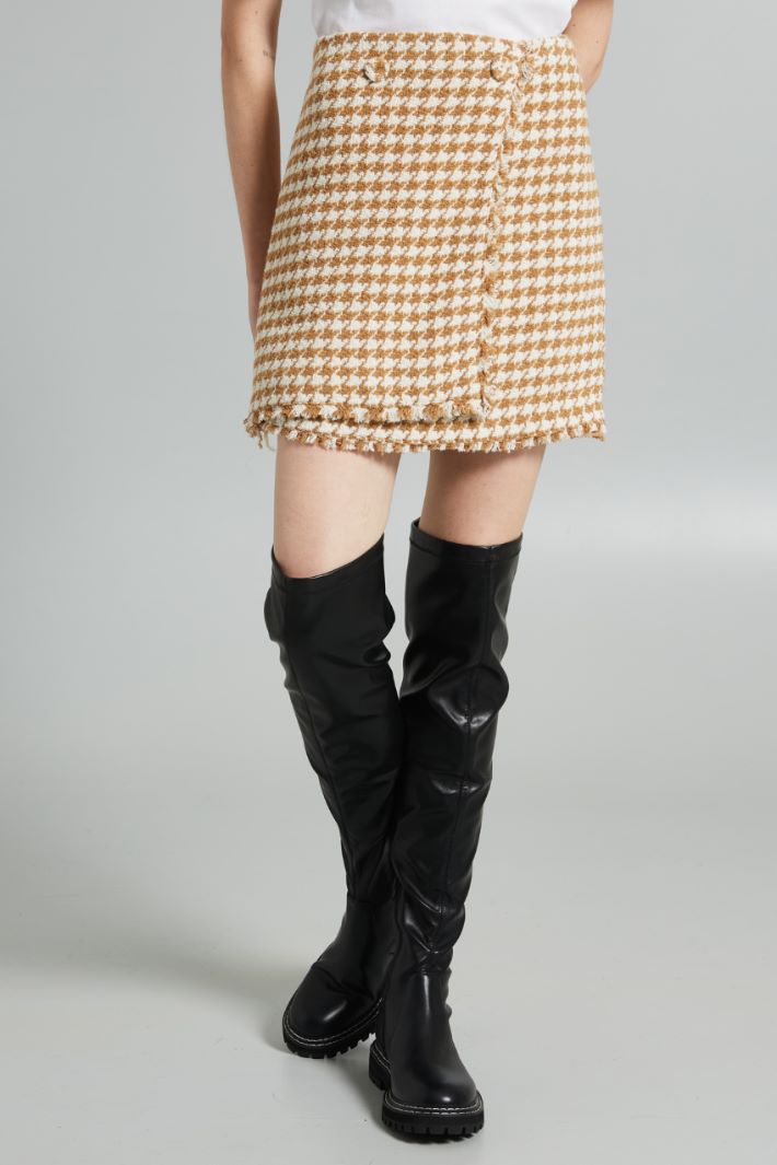 A-line tweed skirt Intrend - 3