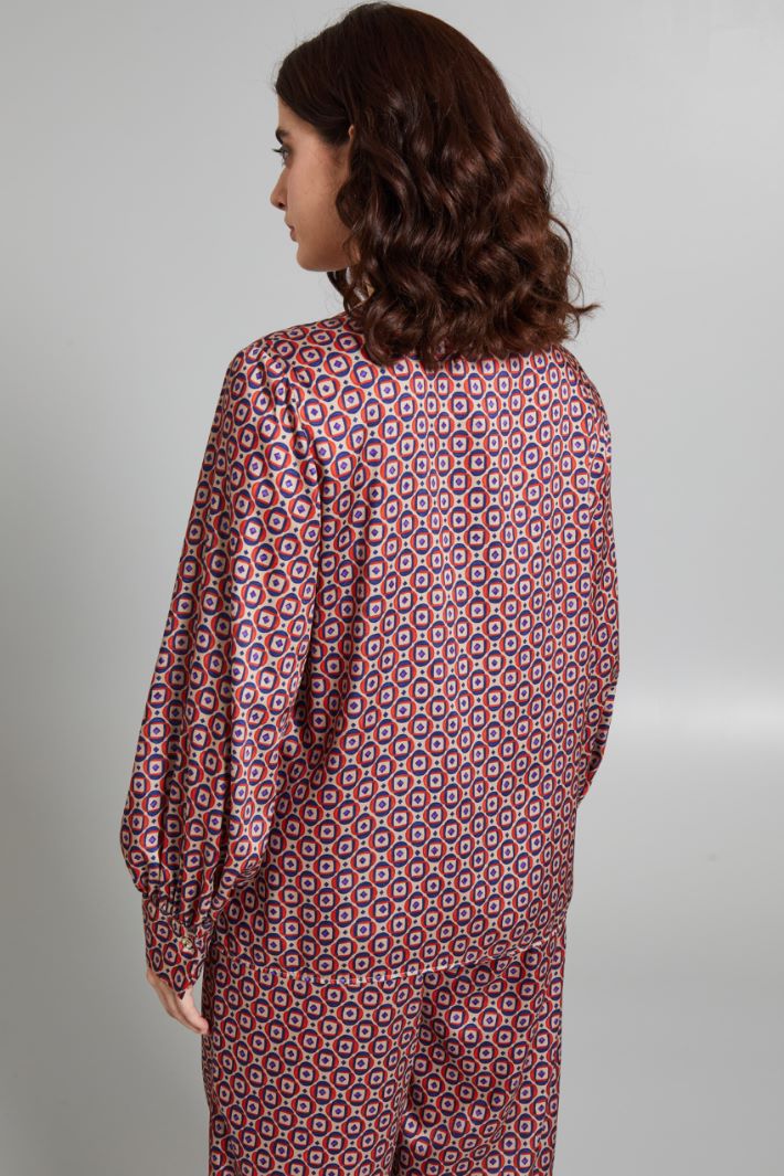 Printed twill blouse Intrend - 2