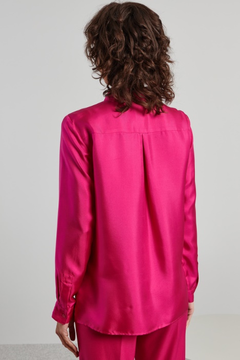 Camicia in twill di seta