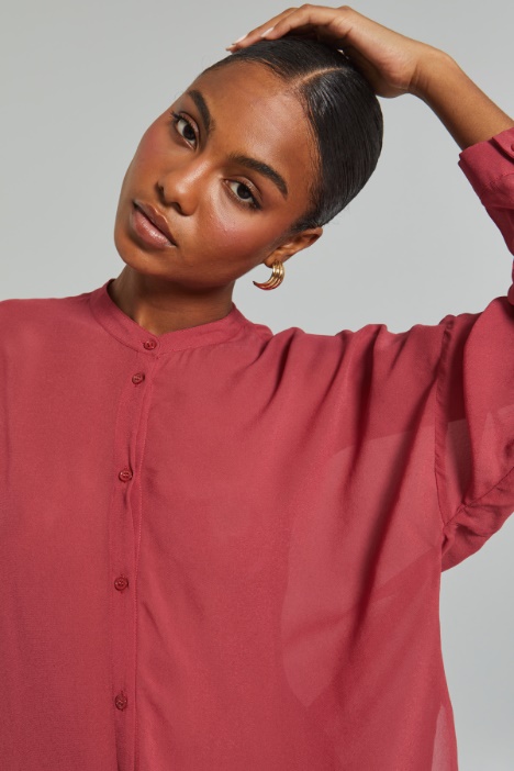 Camicia in georgette