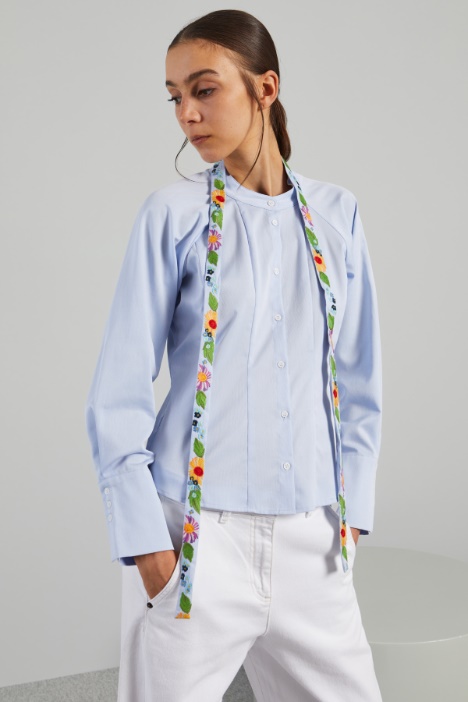 Cotton ottoman shirt Intrend