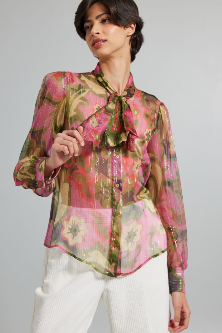 Lurex-crepon shirt Intrend - 3