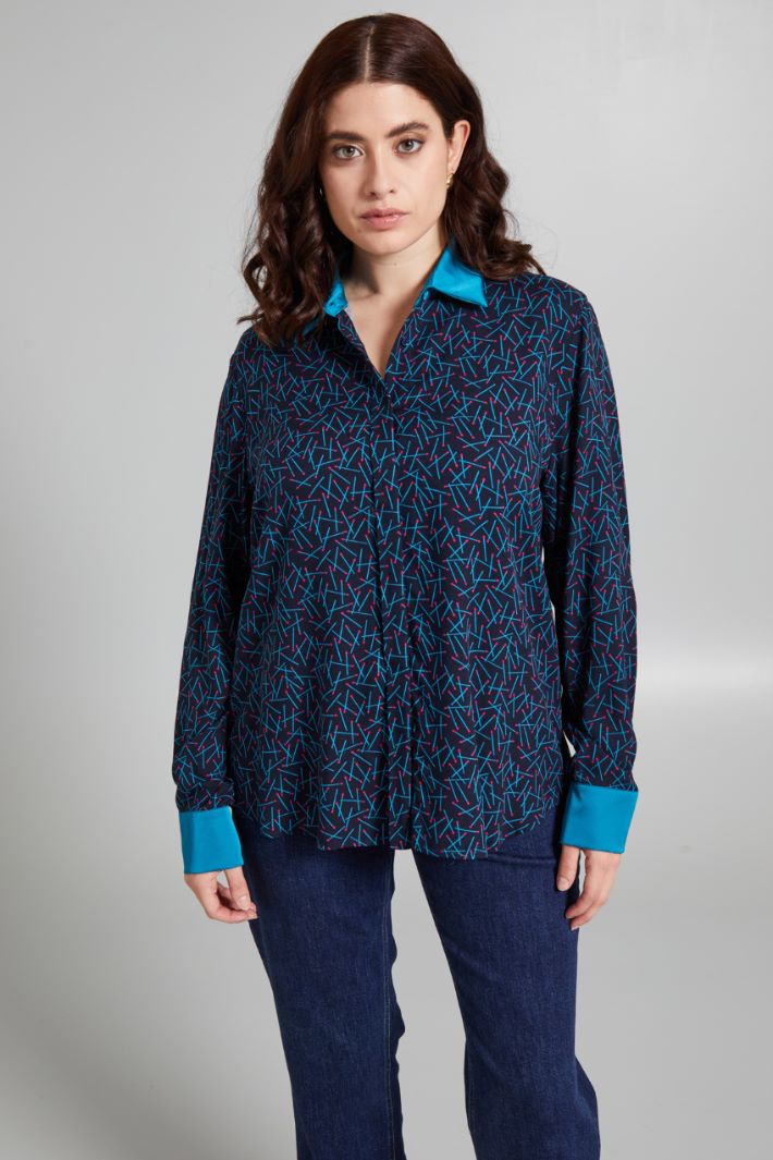 Viscose twill shirt Intrend - 3