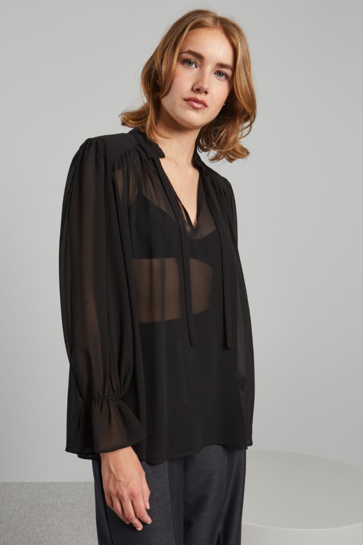 Blouse with shoulder pads Intrend - 3