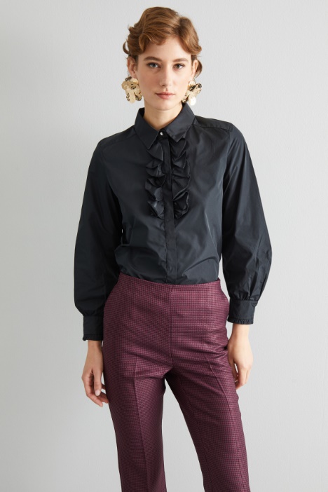 Ruched taffeta shirt Intrend