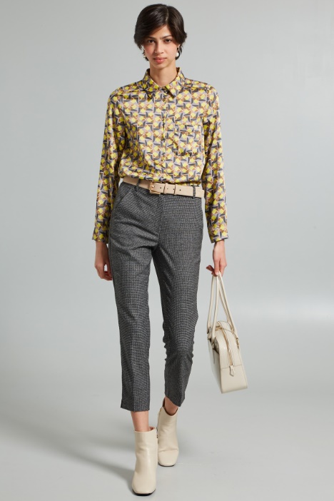 Printed twill shirt Intrend