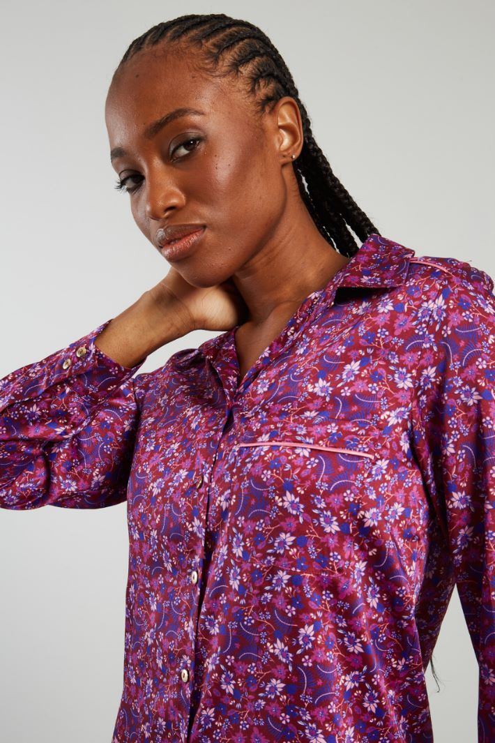 Printed twill shirt Intrend - 4