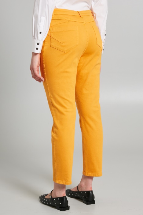 Pantaloni slim in drill