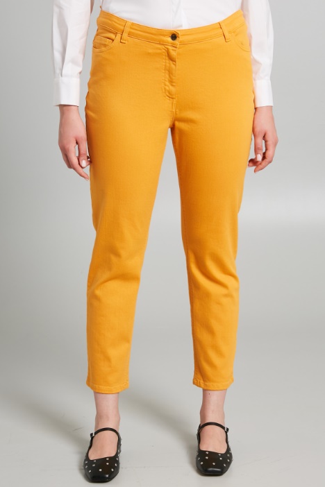 Pantaloni slim in drill