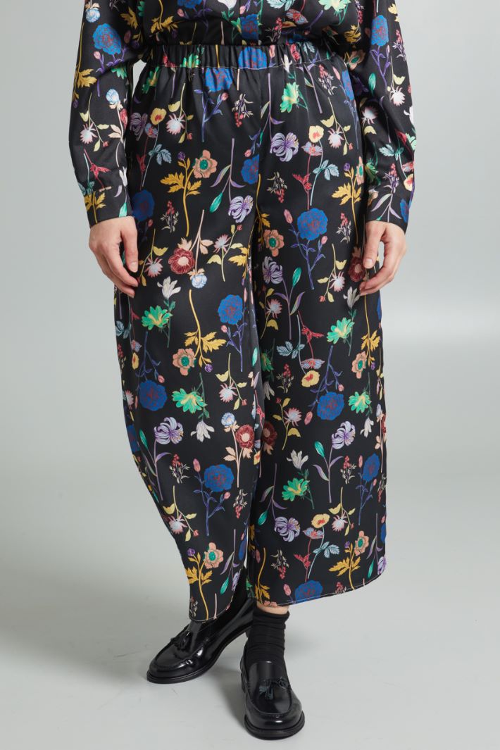 Printed twill trousers Intrend - 2