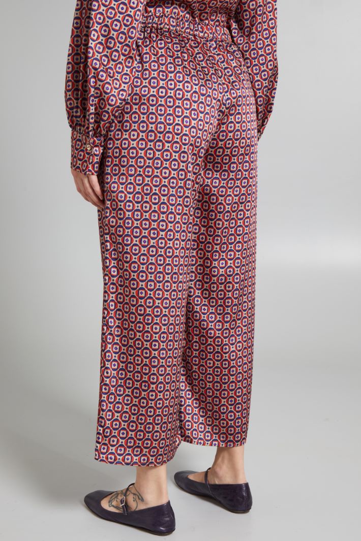 Printed twill trousers Intrend - 2