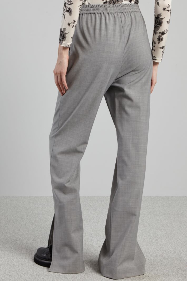 Slit-detailed trousers Intrend - 4