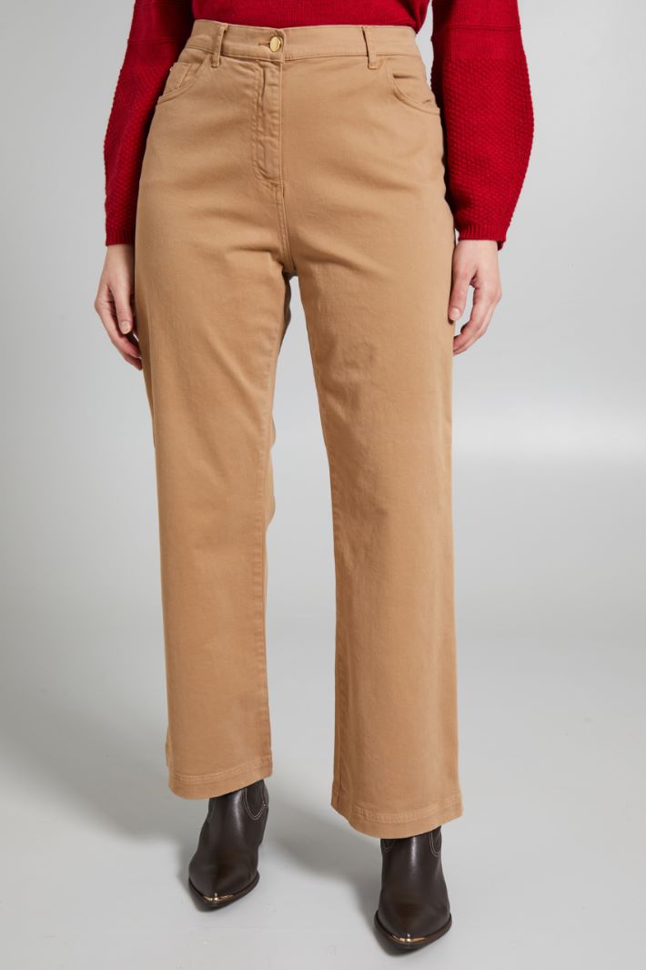 Flared gabardine trousers Intrend - 3