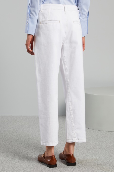 Pantaloni baggy in drill