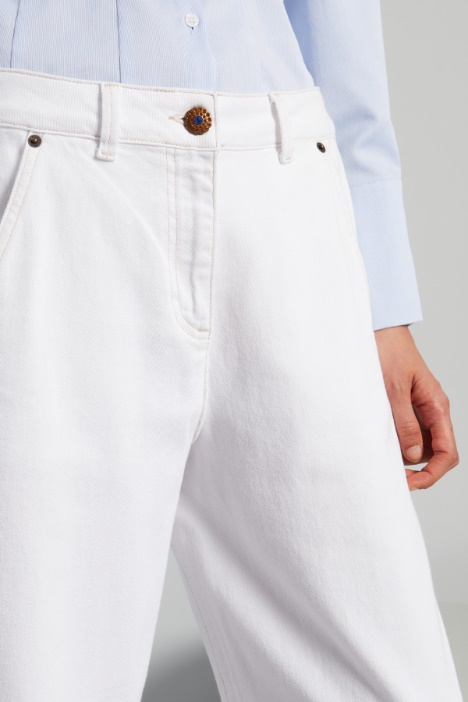 Pantaloni baggy in drill