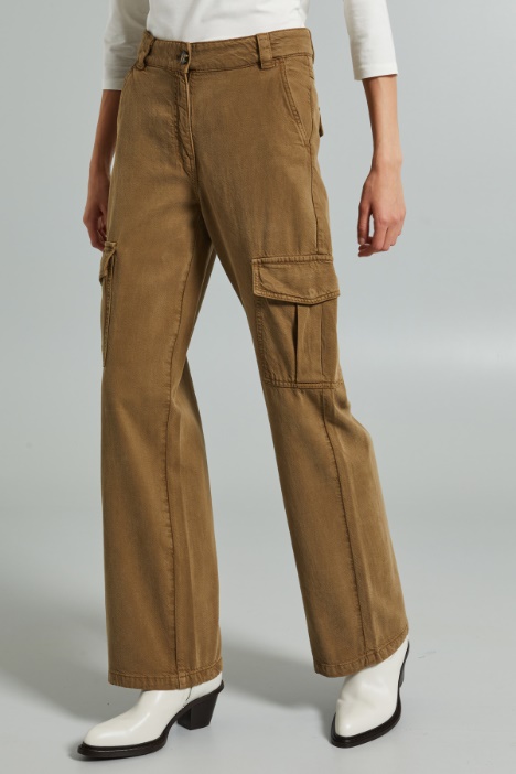 Pantaloni cargo in bull