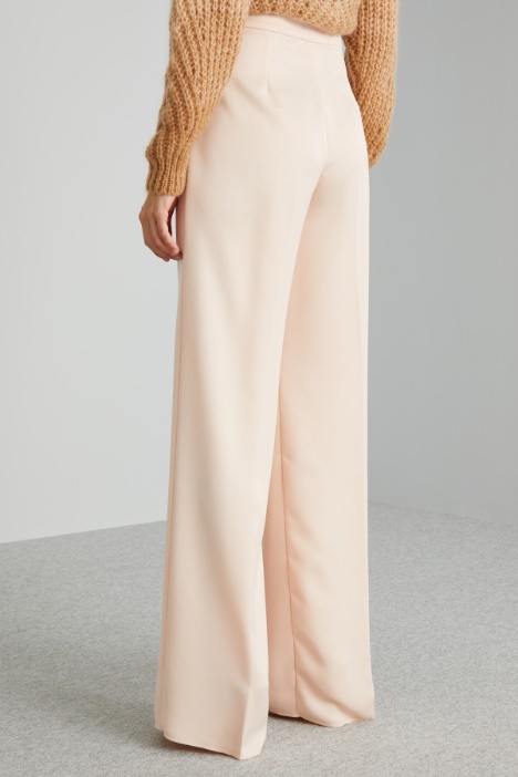 Pantaloni a palazzo in raso