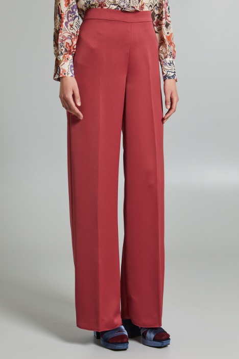 Pantaloni a palazzo in raso
