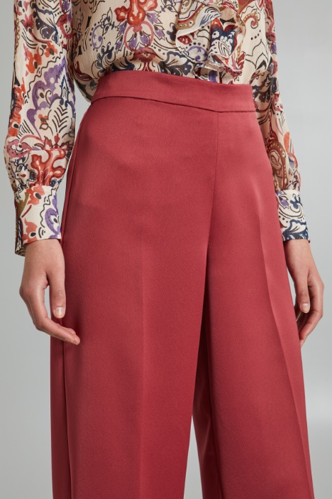 Pantaloni a palazzo in raso