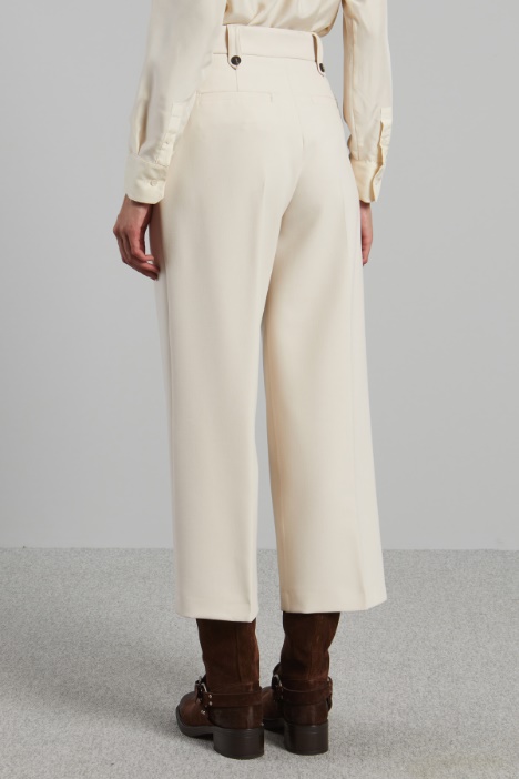 Pantalones de tela de viscosa