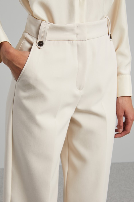 Pantalones de tela de viscosa