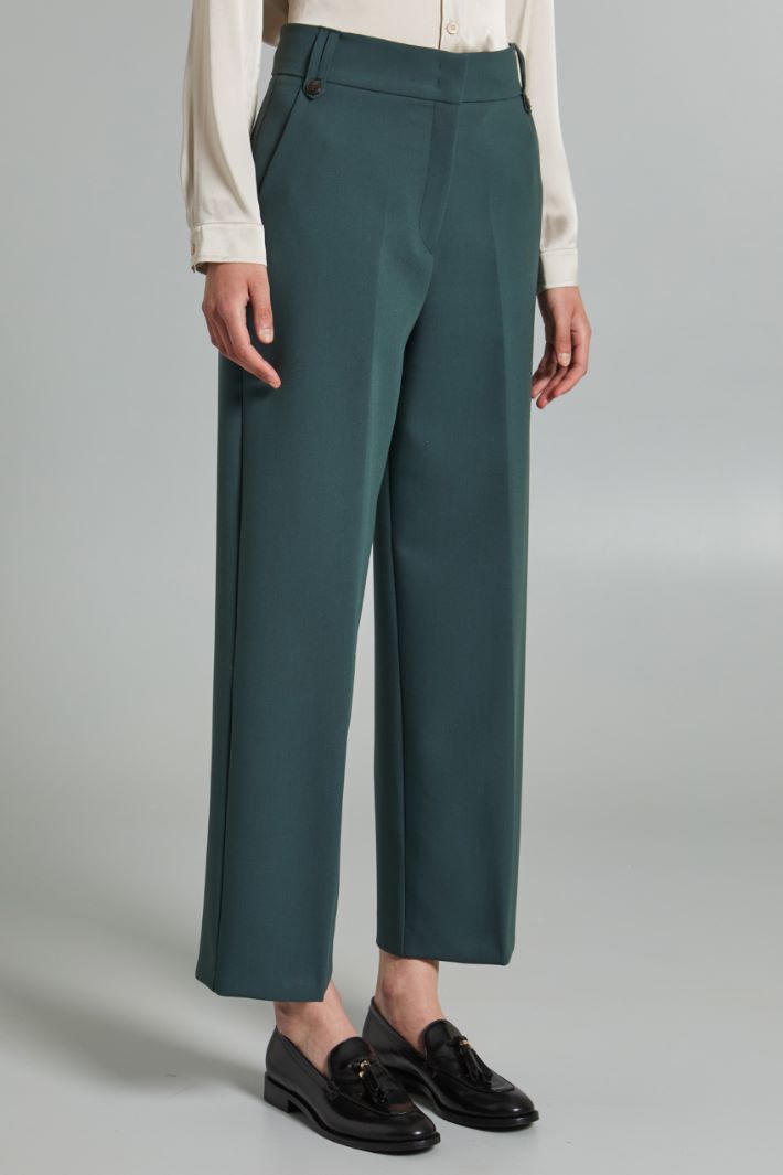 Viscose canvas trousers Intrend - 3