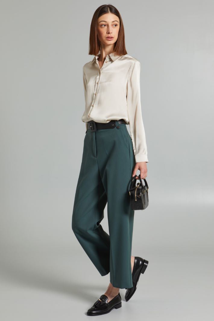 Viscose canvas trousers Intrend