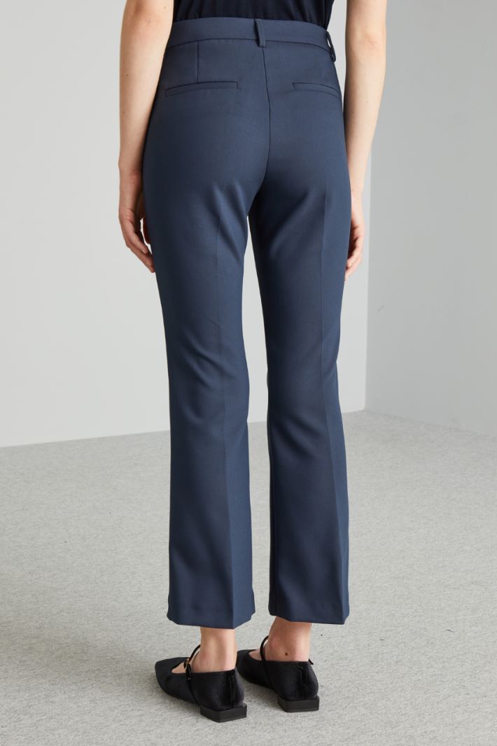 Pantaloni flare in doppia tela Intrend - 3