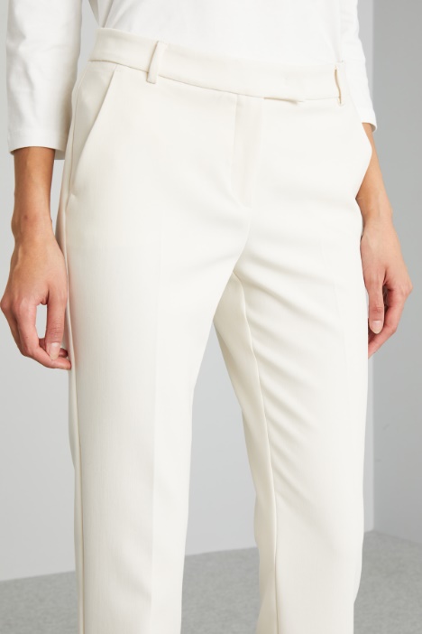 Pantaloni a sigaretta in tela