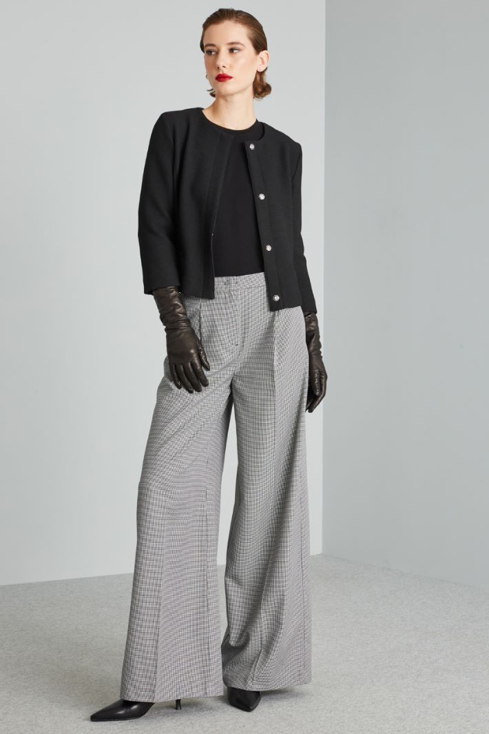 Wide-leg darted trousers Intrend