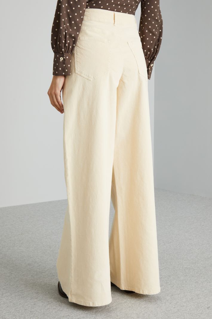 Velvet palazzo trousers Intrend - 3