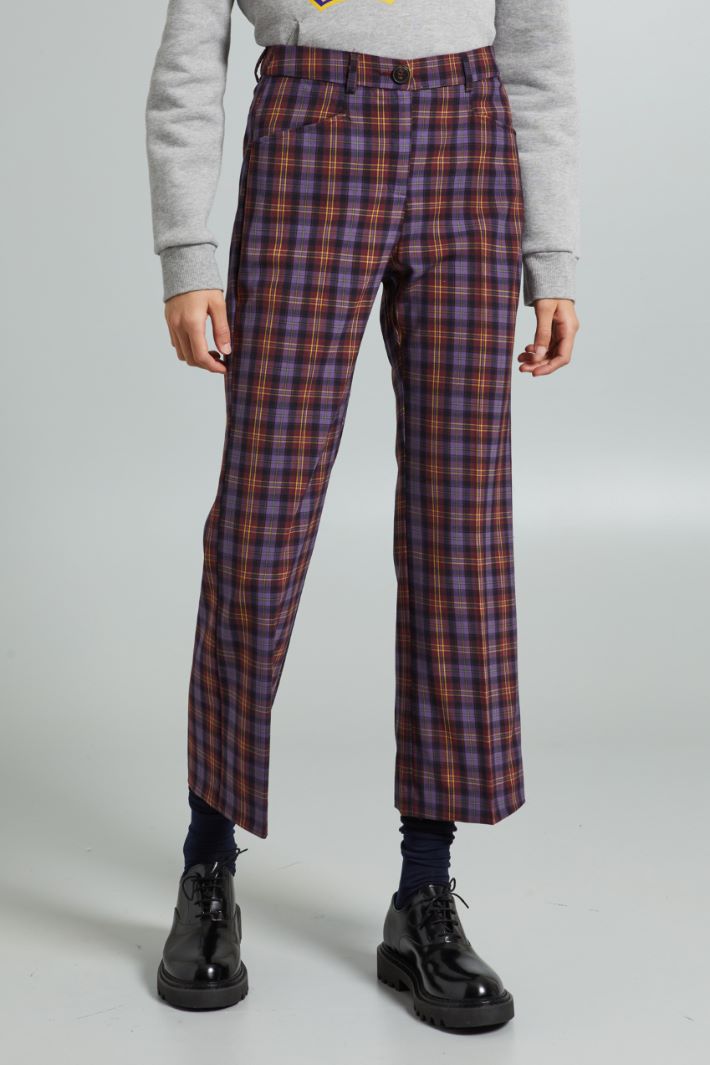 Yarn dyed canvas trousers Intrend - 3