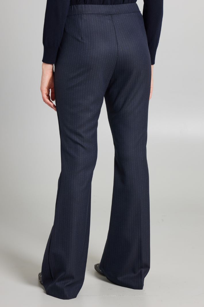 Pinstriped gabardine trousers Intrend - 2