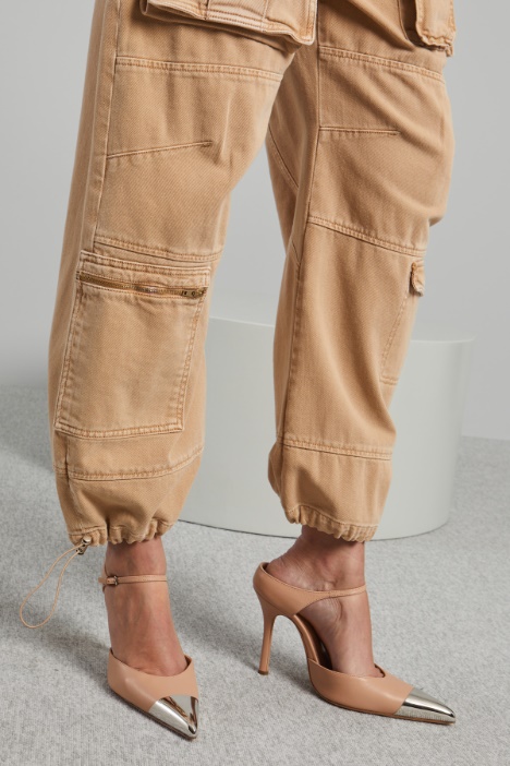 Pantaloni cargo in bull