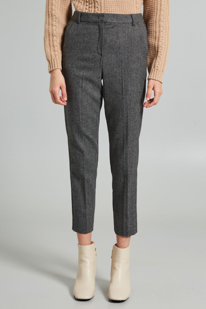 Herringbone trousers Intrend - 3