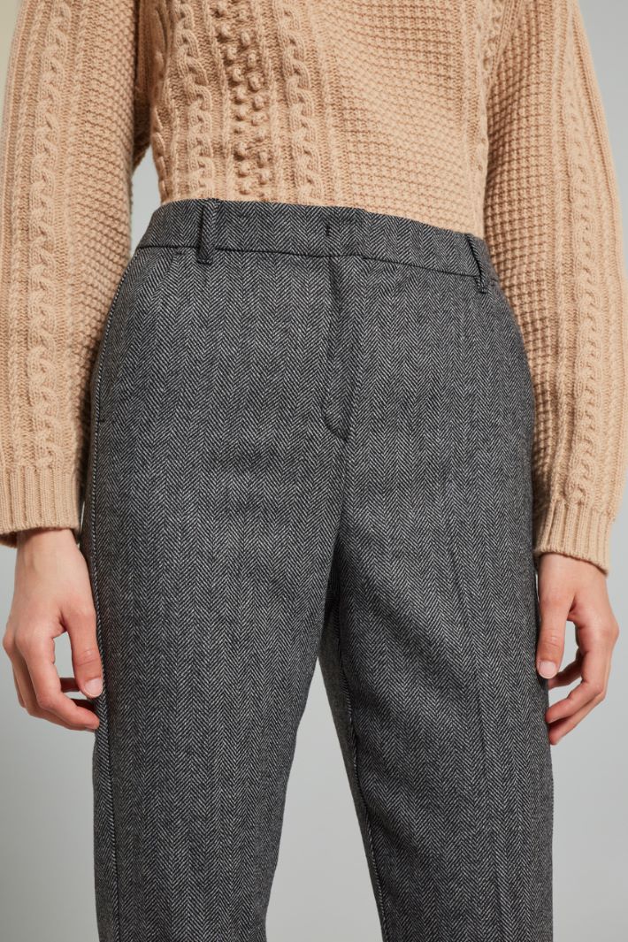 Herringbone trousers Intrend - 4