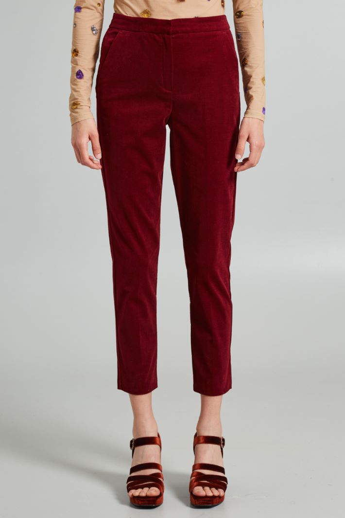 Smooth velvet trousers Intrend - 3