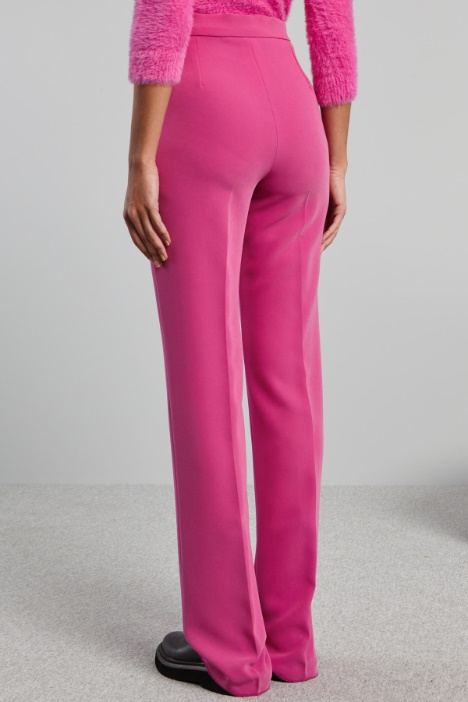 Pantaloni a palazzo in cady