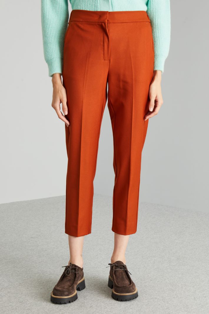 Gabardine carrot trousers Intrend - 3