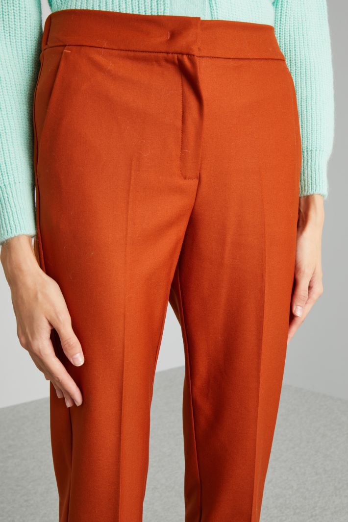 Gabardine carrot trousers Intrend - 4