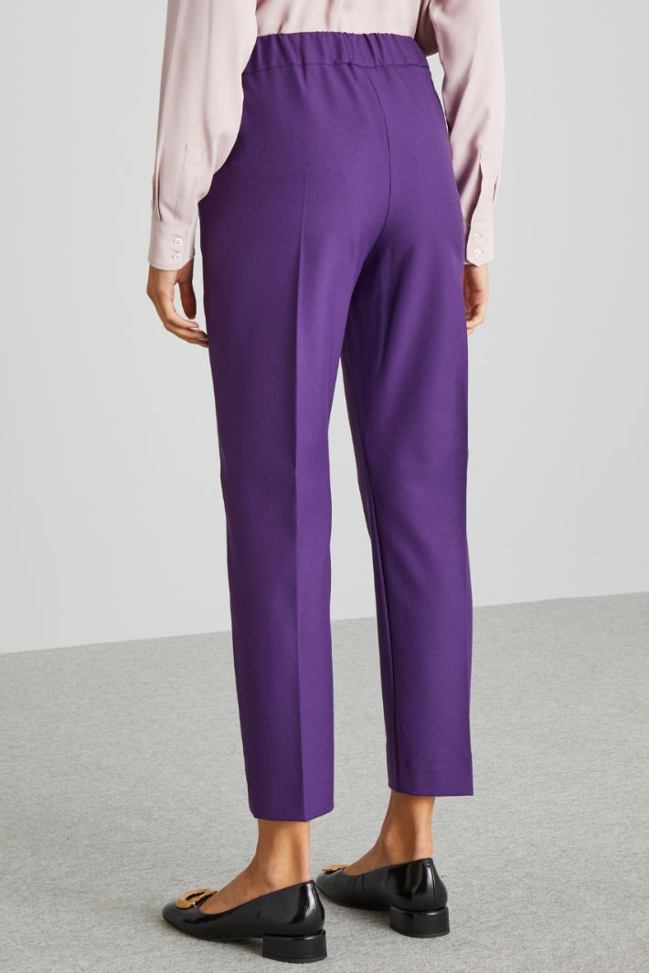 Gabardine carrot trousers Intrend - 2