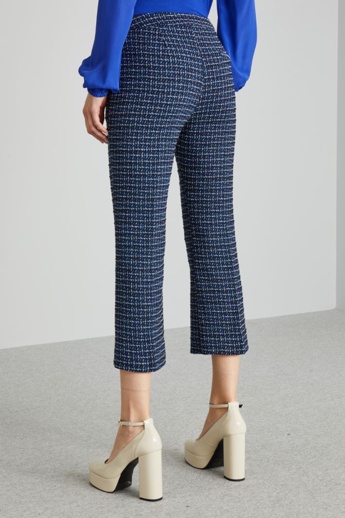 Pantaloni flare in tweed Intrend - 3