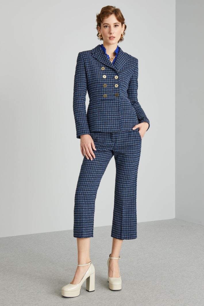 Pantaloni flare in tweed Intrend