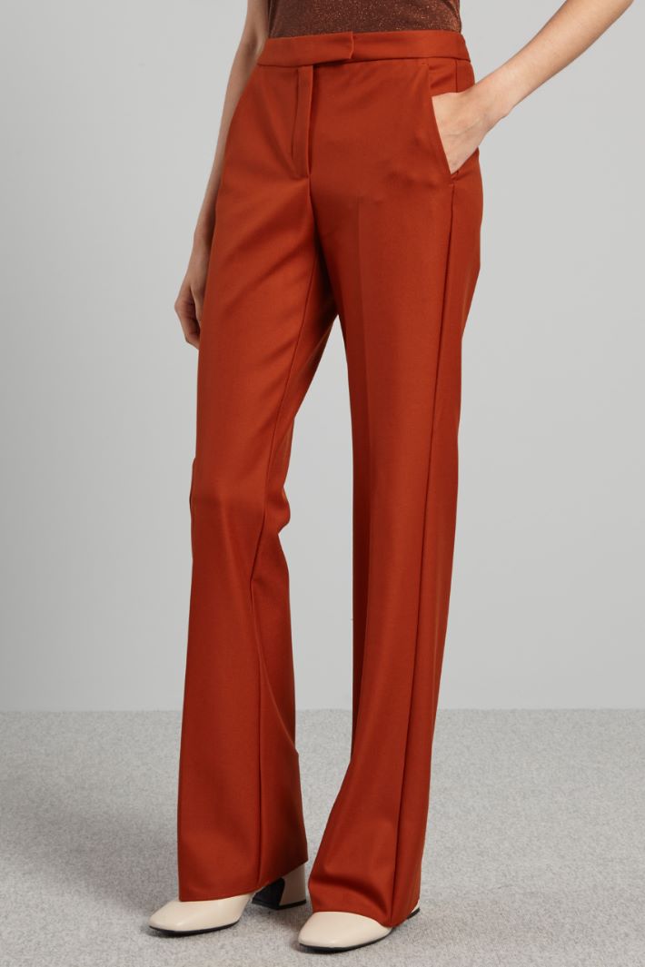 Pantaloni flare in levantina Intrend - 3